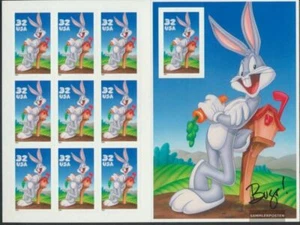 USA 2829BA FB Folienblatt (kompl.Ausg.) postfrisch 1997 Comicfigur - Bugs Bunny - Bild 1 von 1