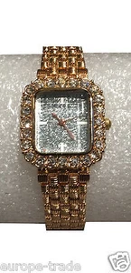 WoMaGe Kings Girl Rosegold Armband Damenuhr Mode Quadrat Designer Geschenk - Bild 1 von 1
