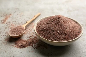 250g Kala Namak Salz Schwarzsalz Black Salt fein gemahlen 0,3-0,5mm - Bild 1 von 2