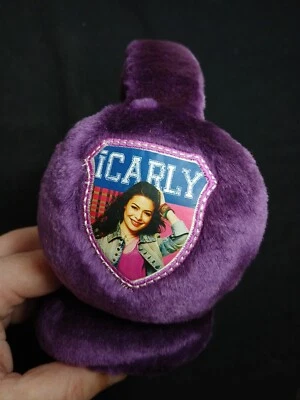 icarly Earmuffs Purple Nickelodeon TV Show Memorabilia Miranda Cosgrove /47b - Image 1 of 4