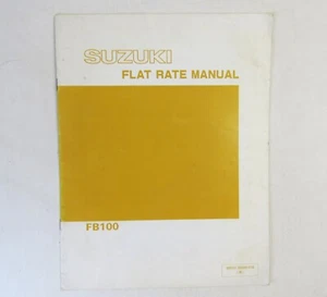 Suzuki FB100 Factory Flat Rate Manual 1986 - Bild 1 von 3