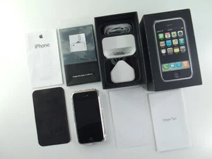 Apple iPhone 2g 8gb 1st Generation A1203 - *Matching Box - Complete Set* Rare - Picture 1 of 24