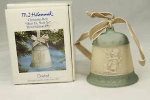 MJ HUMMEL Christmas Bell HEAR YE, HEAR YE 3rd Edition 1991 - Picture 1 of 7