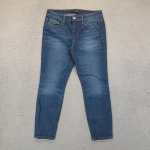 Joe's Jeans Womens 27 Blue Skinny Crop Dark Wash Mid Rise Comfort Casual Denim - Picture 1 of 16