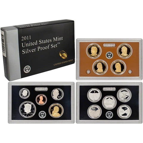 2011 S US Mint Silver Proof Set in OGP Cover