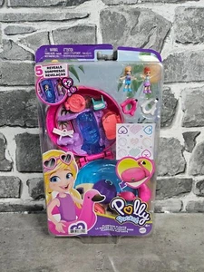 Polly Pocket Compact World Flamingo Floatie Mattel Brand New - Picture 1 of 8