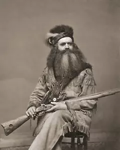 Seth Kinman Bowles Portrait 8"x10" Photograph Print 8x10 Mountain Man - Picture 1 of 2