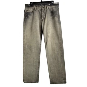 Mens Size 33 Armani Exchange Black Stonewash Jeans Straight 7181 relaxed Leg New - Picture 1 of 12
