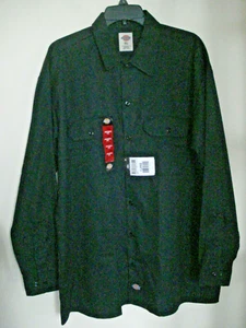 Mens Work Shirt Dickies Black Size XL NWT - Picture 1 of 2