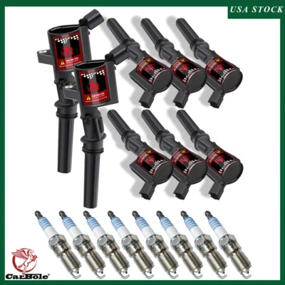 Bobina de bujía y bobina de encendido de iridio para Lincoln Town Car 1998-2010 4,6 L Foto 1 de 4