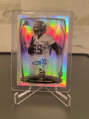 2014 Bowman Chrome - Rookie Refractor Autographs Anthony Barr #RCRA-AB (AU, RC) - Image 1 of 2
