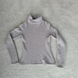 111 State Cashmere Sweater Women Size Xs Oatmeal Knit Turtle Neck Soft Cozy - Picture 1 of 5