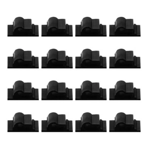 100 Pcs Clamp Line Card Office Sticky Wire Clips Cable Management - Photo 1/12