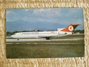 TURKISH AIRLINES BOEING 727-2F2A.VTG LIMITED TO 500 AIRCRAFT POSTCARD*P53 - Picture 1 of 2