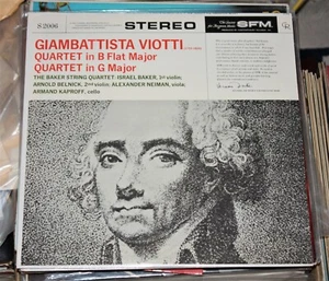 Baker String Quartet Giambattista Viotti Contemporary Records Audiophile Sealed - Picture 1 of 2