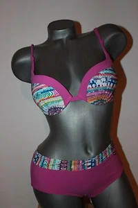 Triumph Bikini Bügel Push-Up "Sloggi Orchid Latina CTOWU " Gr.38 B violett Midi - Picture 1 of 12