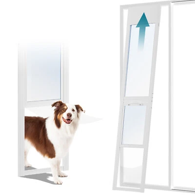 MOPHOTO Dog Door for Sliding Glass Door, Adjustable Height Insert Pet Door &Lock - Image 1 of 4