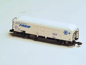 Marklin Z-scale INTERFRIGO refer Car white, FS - ITALIAN RR Basel CH Road sign - Picture 1 of 3