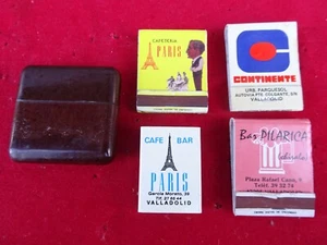 VINTAGE MATCH BOX PLASTIC AND CARTOON CAJAS DE CERILLAS - Imagen 1 de 8