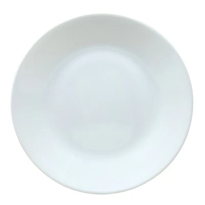 Corelle Plate Vitrelle Glass 17cm Winter Frost White Microwave Dishwasher Safe - Image 1 of 2