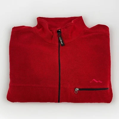 Pullover de Colección Años 80 LL Bean Exterior Térmico Rejilla Waffle Para Hombre Grande 1/4 Cremallera Foto 1 de 4