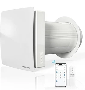 Through Wall HEPA Vent Fan Wifi Remote Control Air Circulation Basement Attic - Picture 1 of 7