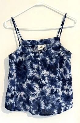Camiseta sin mangas Gap para mujer con correa de espagueti azul tie dye talla XS Foto 1 de 2