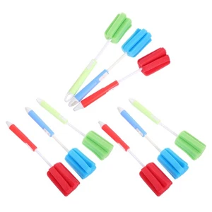 9 Stück Tassenreiniger Bürsten Schwamm Nippel Flasche Wasser Reinigungsset - Bild 1 von 12