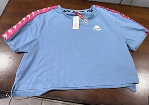 Top corto Kappa Banda Apua azul bebé para mujer monopatín ropa de calle (L) 50 % de descuento - Imagen 1 de 6