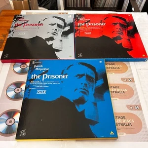 Box Set The Prisoner Parts 1 to 3 Complete   NTSC Laserdisc RARE Full Set - Picture 1 of 14