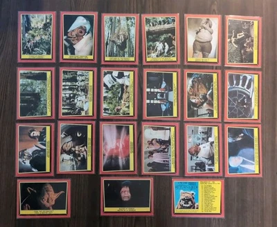 Star Wars Return of the Jedi 1983 trading cards O-PEE-CHEE 21 Card Lot Yoda Ect. - Image 1 of 4