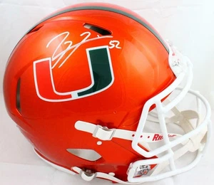 Ray Lewis Signed Hurricanes F/S Riddell Flash Speed Authentic Helmet-BAWHologram - Picture 1 of 5