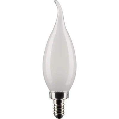 Satco 40W Equivalent Warm White Frosted CA10 Candelabra LED Decorative Light - Image 1 of 4