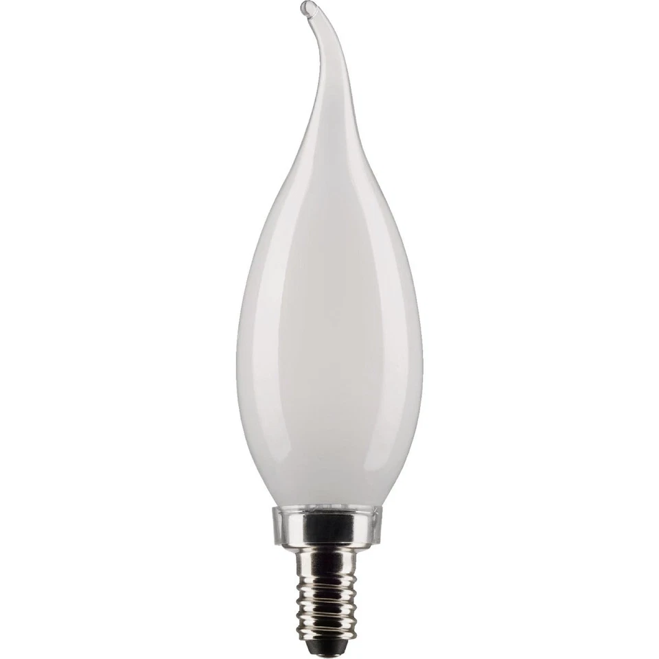 Satco 40W Equivalent Warm White Frosted CA10 Candelabra LED Decorative Light - Image 1 of 4