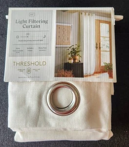 New! 1pc 54"x84" Light Filtering Honeycomb Window Curtain Panel White Grommets - Picture 1 of 3