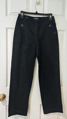 Pantalones para mujer Lauren Ralph Lauren azul marino náutico estilo marinero talla 4P costeros Foto 1 de 4