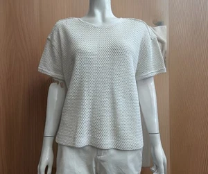 NWT Free People White Women's Size XS Oversized Flare Sleeve Knit Top - Picture 1 of 9