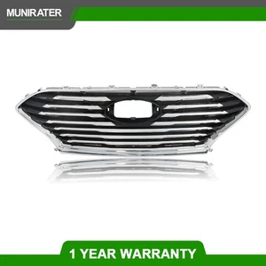 Fit For 2018 2019 2020 Hyundai Sonata Front Bumper Grill Grille Chrome & Black - Picture 1 of 7