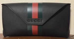 Rare Gucci Green & Red Striped Sunglass/Eyeglass Case Case ONLY Magnetic Clasp - Picture 1 of 5