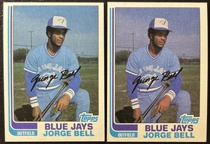 1982 Topps Jorge 'George' Bell #254 Rookie Cards RCs NM (2) Karten - Bild 1 von 2