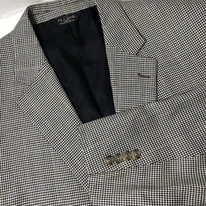 JoS A. Banks Blazer 46R Silk Wool Sport Coat Jacket Herringbone Mix Preppy EUC - Picture 1 of 17