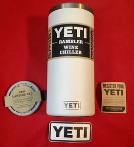 YETI Rambler Wine Chiller Stainless Steel Insulated ‐ White - Picture 1 of 5