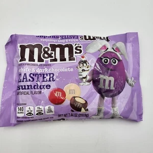 Caramelos de helado de Pascua de chocolate blanco y oscuro M&M's 7,44 oz BB 10/25 - Imagen 1 de 4
