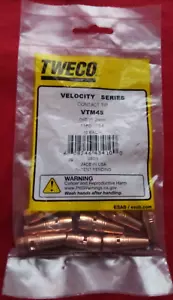 TWECO 1 Package of 10 Velocity Series .045"/1.2mm 1160-1754 Contact Tips VTM45 - Picture 1 of 7