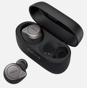 Jabra Elite Active 75T Sports Noise Cancelling Wireless Earbuds Titanium Black - Picture 1 of 3