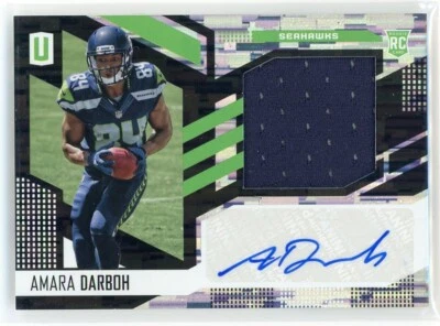 2017 Panini Unparalleled Amara Darboh Wind Chimes Rookie Auto Jersey /199 WR - Image 1 of 2
