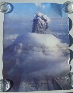 VTG 1980 Mt. St. Helens Volcano Eruption Poster Smith-Western Co. Publisher - Picture 1 of 6