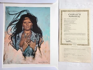1992 Penni Anne Cross Signed Lithograph "DAH-SAY (Heart)" LMTE #2/47 with CoA - Picture 1 of 8