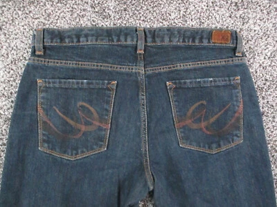 X2 Denim Laboratory Jeans Womens 8 Blue Curvy Bootcut Low Rise Dark Wash 31x30 - Image 1 of 4