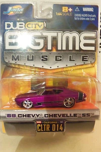 Muscle Machines Big Time Muscle Dub 1969 69 Chevy Chevelle SS púrpura metálico - Imagen 1 de 9
